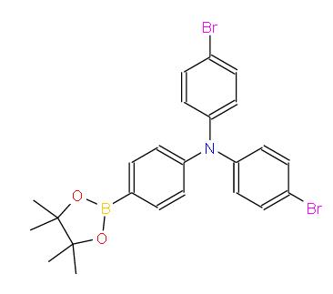 N,N-双(4-溴苯基)-4-(4,4,5,5-四甲基-1,3,2-二氧杂环戊硼烷-2-基)苯胺 | 850153-24-1 