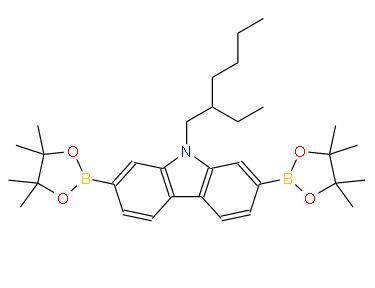 9-(2-乙基己基)-2,7-双(4,4,5,5-四甲基-1,3,2-二噁硼烷-2-基)-9H-咔唑 | 476360-83-5 