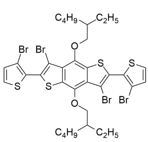 3,7-二溴-2,6-双(3-溴噻吩-2-基)-4,8-双((2-乙基己基)氧)苯并[1,2-b:4,5-b']二噻吩 | 2422899-34-9 