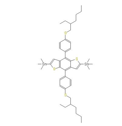 (4,8-双(4-((2-乙基己基)硫基)苯基)苯并[1,2-b:4,5-b']二噻吩-2,6-二基)双(三甲基锡烷) | 1809534-69-7 