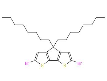 2,6-二溴-4,4-二辛基环戊并[2,1-B:3,4-B']二噻吩 | 478404-10-3 