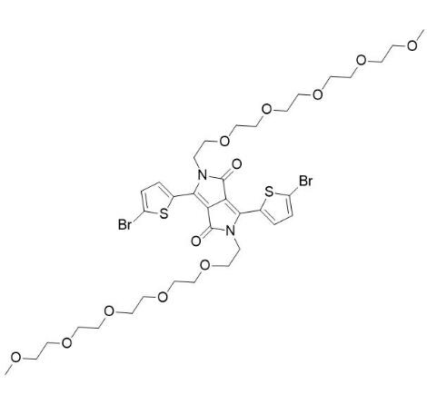 3,6-二(5-溴噻吩-2-基)-2,5-二(2,5,8,11,14-五氧杂十六烷-16-基)-2,5-二氢吡咯并[3,4-c]吡咯-1,4-二酮 | 2891848-83-0 