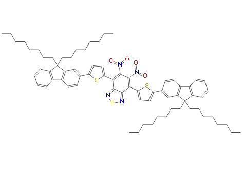 4,7-双(5-(9,9-二辛基-9H-芴-2-基)噻吩-2-基)-5,6-二硝基苯[C][1,2,5]噻二唑 | 1070910-97-2 