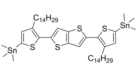 2,5-双(3-十四烷基-5-(三甲基锡基)噻吩-2-基)噻吩并[3,2-b]噻吩 | 1246521-91-4 