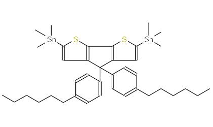 (4,4-双(4-己基苯基)-4H-环戊烷[1,2-B:5,4-B']二噻吩-2,6-二基)双(三甲基锡烷) | 2416095-99-1 