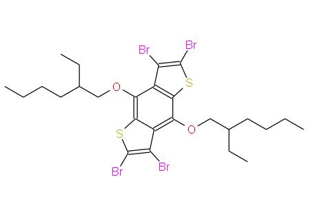 2,3,6,7-四溴-4,8-双(2-乙基己基)氧基)苯并[1,2-b:4,5-b'-]二噻吩 | 1268279-98-6 