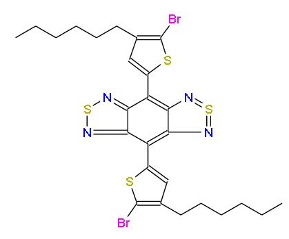 4,8-双(5-溴-3-(2-己基)-2-噻吩基)-2Λ4Δ2-苯并[1,2-C:4,5-C']双[1,2,5]噻二唑 | 1334032-10-8 