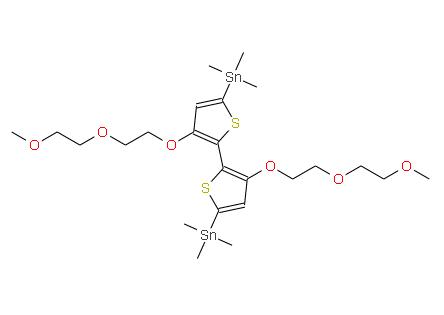 (3,3'-双(2-(2-甲氧基乙氧基)乙氧基基)-[2,2'-双噻吩]-5,5'-二基)双(三甲基锡烷) | 2575564-01-9 