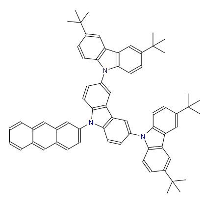 9'-(蒽-2-基)-3,3'',6,6''-四-叔丁基 - 9'H-9,3':6',9''-三咔唑 | 1332640-08-0 