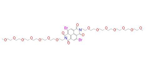 4,9-二溴-2,7-二(2,5,8,11,14,17,20-七氧杂二十二烷-22-基)苯并[LMN][3,8]菲咯啉-1,3,6,8(2H,7H)-四酮 | 2225708-89-2 