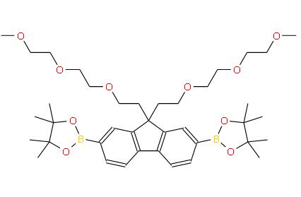 2,2'-(9,9-双(2-(2-甲氧基乙氧基)乙氧基乙基)-9H-芴-2,7-二基)双(4,4,5,5-四甲基-1,3,2-二氧杂硼烷） | 919367-03-6 