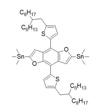 (4,8-双(5-(2-己基癸基)噻吩)苯并[1,2-b:4,5-b']二呋喃-2,6-二基)双(三甲基锡) | 2892442-46-3 