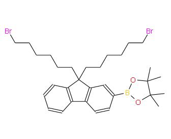 2-(9,9-双(6-溴己基)-9H-芴-2-基)-4,4,5,5-四甲基-1,3,2-二氧杂硼烷 | 