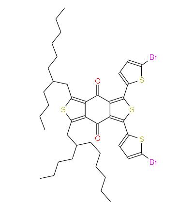 1,3-二(5-溴噻吩基)-5,7-二(2-丁基辛基)苯并[1,2-C:4,5-C']二噻吩-4,8-二酮 | 2093197-75-0 
