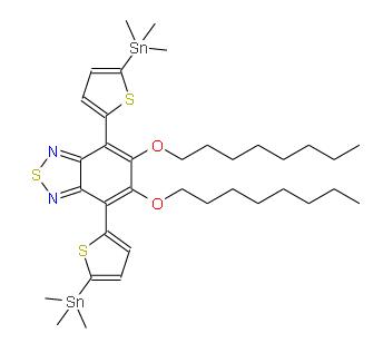 5,6-双(辛氧基)-4,7-双[5-(三甲基锡) -2-噻吩基]苯并[C][1,2,5]噻二唑 | 1642803-98-2 