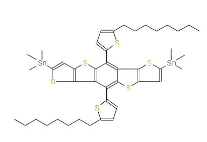 2,7-双(三甲基锡基)-5,10-双(4-辛基噻吩基)苯并[1,2-b:4,5-b']二噻吩并[3,2-b]噻吩 | 1701403-89-5 