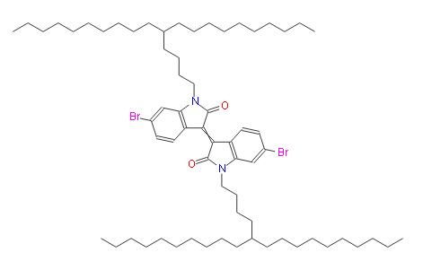 (E)-6,6'-二溴-N,N'-二(5-癸基十五烷基)-异靛蓝 | 1413918-81-6 