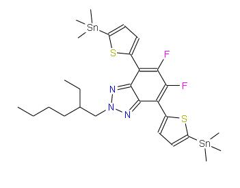 2-(2-乙基己基)-5,6-二氟-4,7-双[5-(三甲基甲锡基)-2-噻吩基]-2H-苯并三唑 | 2766787-21-5 