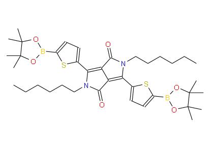 2,5-二己基-3,6-双(5-(4,4,5,5-四甲基-1,3,2-二氧化硼戊环-2-基)噻吩-2-基)吡啶并[3,4-c]吡啶-1,4(2H,5H)-二酮 | 2417520-62-6 