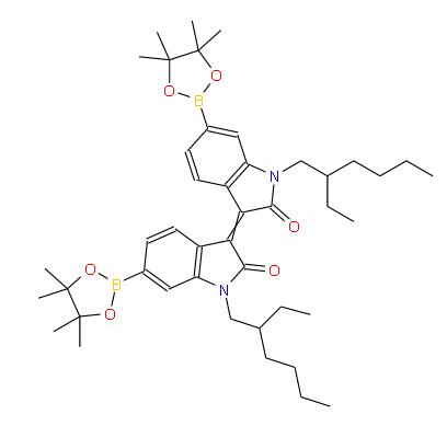 (E)-1,1'-双(2-乙基己基)-6,6'-双(4,4,5,5-四甲基-1,3,2-二硼酸酯基-2-基)-异靛蓝 | 1821433-54-8 