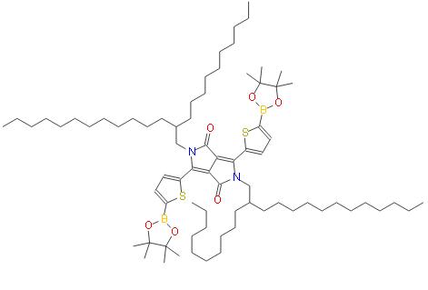 2,5-二(2-癸基十四烷基)-3,6-二(5-硼酸频哪醇酯噻吩基)-吡咯并吡咯二酮 | 1412448-63-5 