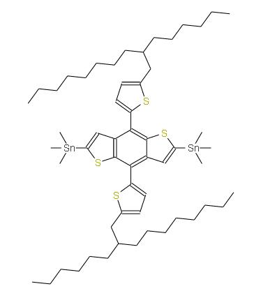 (4,8-双(5-(2-己基癸基)噻吩基)苯基[1,2-B:4,5-B']二噻吩基)双三甲基锡 | 1373834-87-7 