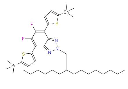 5,6-二氟-2-(2-己基癸基)-4,7-双(5-(三甲基锡基)噻吩基)-2H-苯并[d][1,2,3]三唑 | 2365391-00-8 