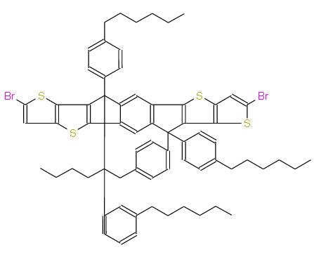 6,6,12,12-四(4-己基苯基)-6,12-二氢二噻吩[2,3-D:2',3'-D']-S-茚并[1,2-B:5,6-B']二噻吩-2,8-二溴 | 2227361-27-3 