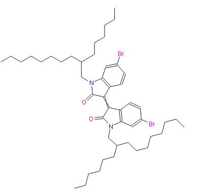 (E)-6,6'-二溴-1,1'-双(2-己基癸基)-[3,3'-二吲哚啉亚基]-2,2'-二酮 | 1147124-24-0 