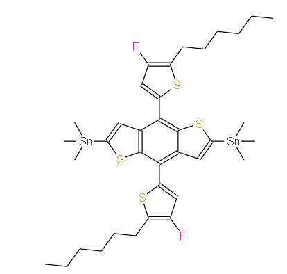 (4,8-双(4-氟-5-己基噻吩基)苯并[1,2-B:4,5-B']二噻吩-2,6-二基)双(三甲基锡) | 2376651-34-0 