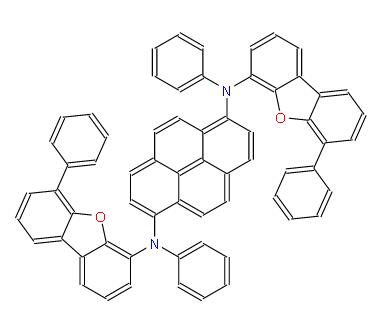 N1,N6-二苯基-N1,N6-双(6-苯基二苯并[b,d]呋喃-4-基)芘-1,6-二胺 | 1252914-65-0 