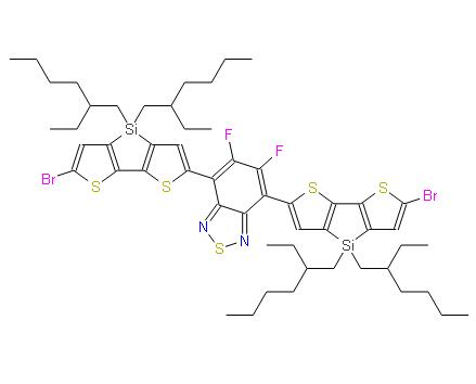 4,7-双(6-溴-4,4-双(2-乙基己基)-4H-硅基[3,2-b:4,5-b]二噻吩-2-基)-5,6-二氟苯并[c][1,2,5]噻二唑 | 1432791-00-8 