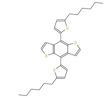 4,8-双(5-己基噻吩-2-基)苯并[1,2-b:4,5-b']二噻吩 | 1431705-25-7 