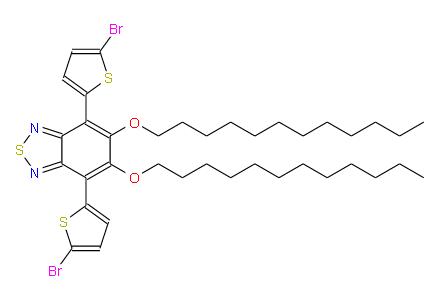  4,7-二(5-溴噻吩基)-5,6-双十二烷氧基苯并[C][1,2,5]噻二唑 | 1334686-71-3 