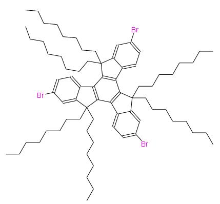 2,7,12-三溴-5,5,10,10,15,15,-六辛基-10,15-二氢-5H-二茚并[1,2-a:1',2'-c]芴 | 1379471-09-6 