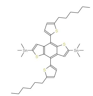 (4,8-二(5-己基噻吩-2-基)苯并[1,2-b:4,5-b']二噻吩-2,6-二基)双三甲基锡 | 1403984-36-0 