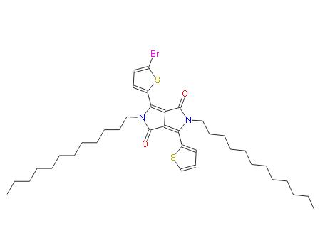 3-(5-Bromothiophen-2-yl)-2,5-didodecyl-6-(thiophen-2-yl)pyrrolo[3,4-c]pyrrole-1,4(2H,5H)-dione | 180 