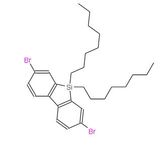 2,7-二溴-9,9-二辛基-9H-9-硅杂芴 | 891182-24-4 