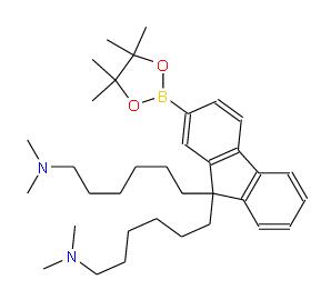 6,6'-(2-(4,4,5,5-四甲基-1,3,2-二氧杂硼烷-2-基)-9H-芴-9,9-二基)双(N,N-二甲基己-1-胺) | 438201-35-5 