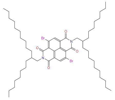 二(2-辛基十二烷基)-4,9-二溴-萘四羧酸二酰亚胺 | 1100243-35-3 