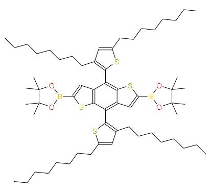 2,2'-(4,8-双(3,5-二辛基噻吩-2-基)苯并[1,2-B:4,5-B']二噻吩-2,6-二基)双(4,4 ,5,5-四甲基-1,3,2-二氧硼烷) | 1221254-05-2 