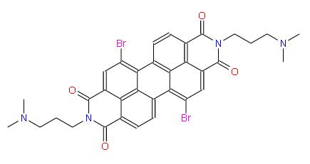 5,12-dibromo-2,9-bis(3-(dimethylamino)propyl)anthra[2,1,9-def:6,5,10-d'e'f']diisoquinoline-1,3,8, 