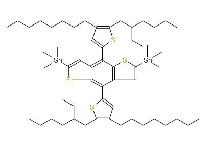 (4,8-双(5-(2-乙基己基)-4-辛基噻吩-2-基)苯并[1,2-B:4,5-B']二噻吩-2,6-二基)双三甲基锡 | 2268032-19-3 