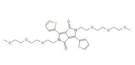 2,5-双(2-(2-(2-甲氧基乙氧基)乙氧基)乙基)-3,6-二(噻吩-2-基)吡咯并[3,4-C]吡咯-1,4(2H,5H)-二酮 | 1296131-04-8 