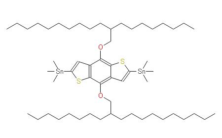 2,6-双(三甲基甲锡烷基)-4,8-双[(2-正辛基十二烷基)氧]苯并[1,2-B:4,5-B']二噻吩 | 1320201-22-6 