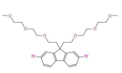 2,7-二溴-9,9-双(2-(2-(2-甲氧基乙氧)乙氧基)乙基)-9H-芴 | 439942-93-5 