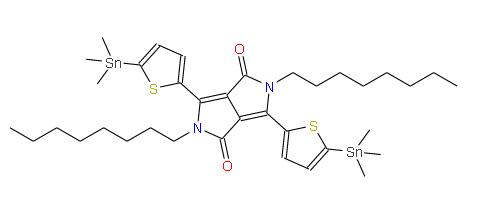 2,5-二辛基-3,6-双(5-(三甲基锡基)-噻吩-2-基)吡咯并[3,4-C]吡咯-1,4(2H,5H)-二酮 | 1613705-06-8 
