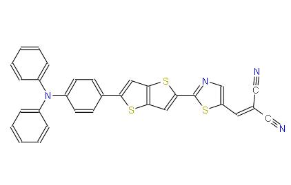 2-{2-[5-(4-二苯基氨基-苯基)-噻吩并[3,2-b]噻吩-2-基]-噻唑-5-基亚甲基}-丙二腈 | 1610050-61-7 