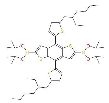2,2'-（4,8-双（5-（2-乙基己基）-噻吩-2）苯并[1,2-b:4,5-b']二噻吩-2,6）双（4,4,5,5-四甲基-1,3,2-二硼酸酯） | 1883460-37-4 