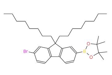 2-(7-溴-9,9-二辛基-9H-芴-2-基)-4,4,5,5-四甲基-1,3,2-二氧杂环戊硼烷 | 620624-96-6 